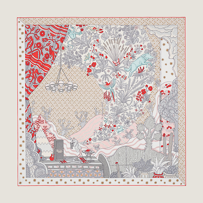 HERMES】エルメス カレ90 LA PROMENADE DE LONGCHAMPS